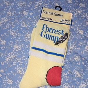 Forest Gump Yellow Crew Socks for Men New!